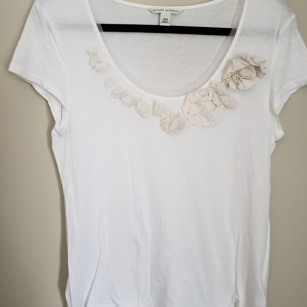 White BR Tee